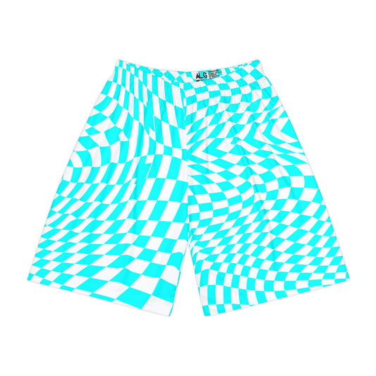 Men’s Sports Shorts (Turquoise pixels)
