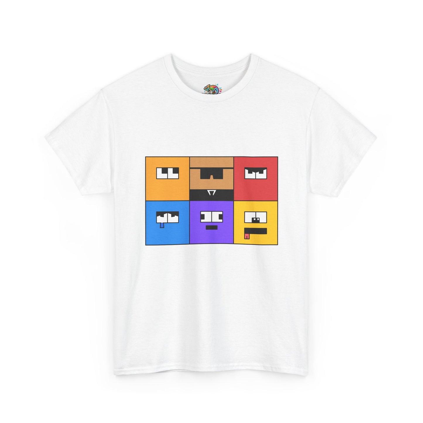 Unisex Heavy Cotton Tee (Emotion Blocks)
