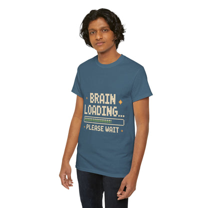 Unisex Heavy Cotton Tee (Brain Loading...Please Wait)