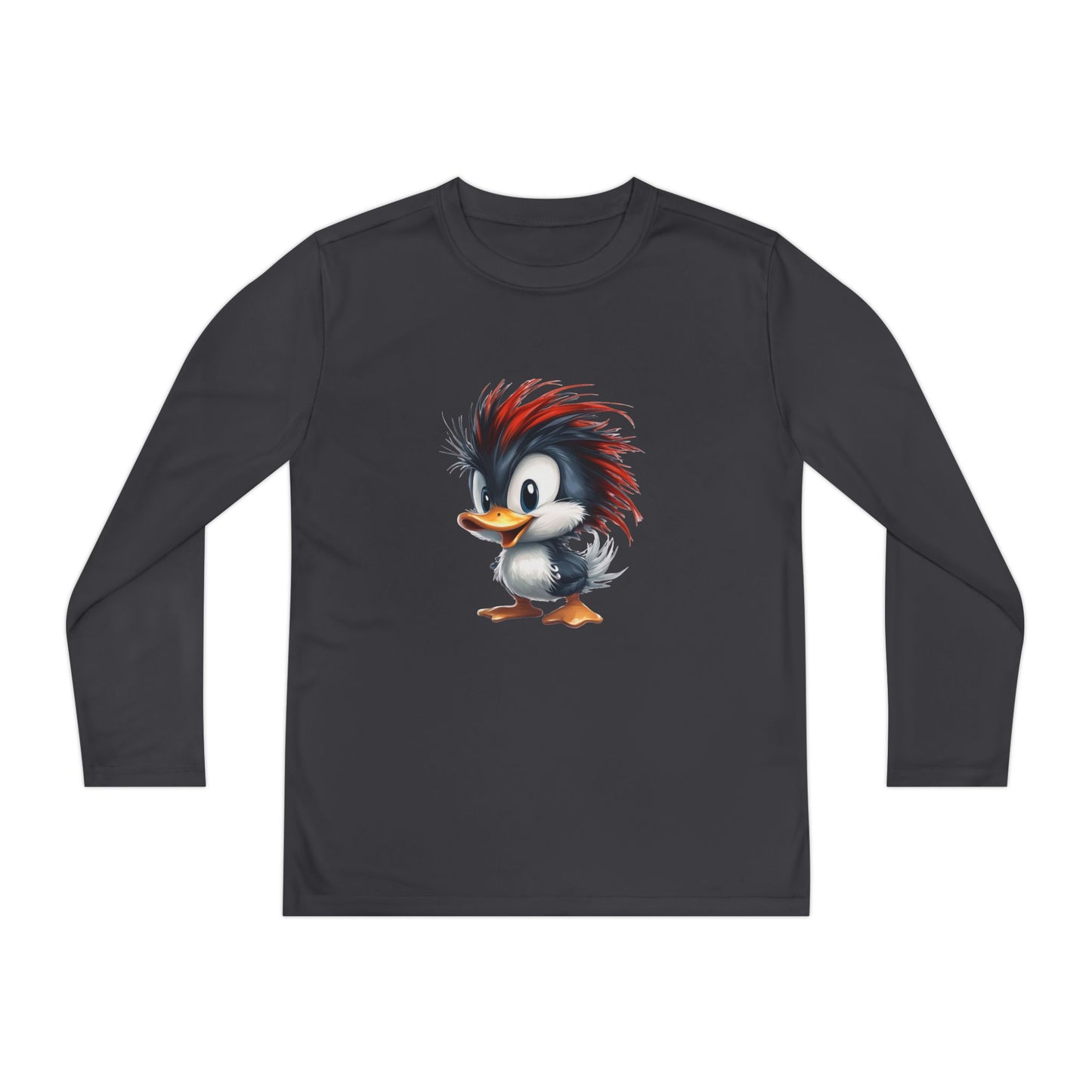 Youth Long Sleeve Competitor Tee (Red Hair Duck)