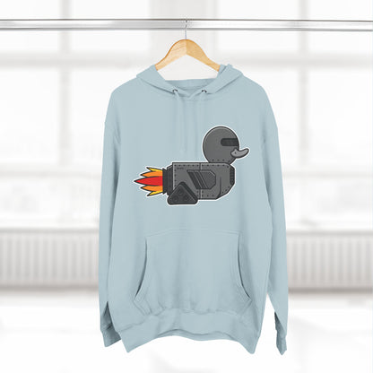 Three-Panel Fleece Hoodie (Robot Duck)