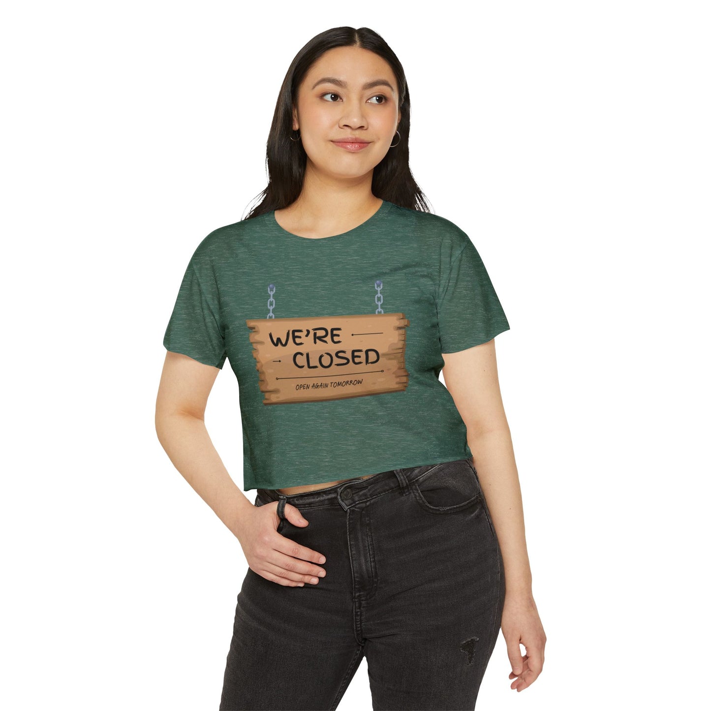 Women's Festival Crop Top (We're Closed)