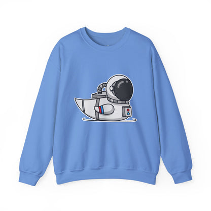 Unisex Heavy Blend™ Crewneck Sweatshirt (Astronaut Duck)