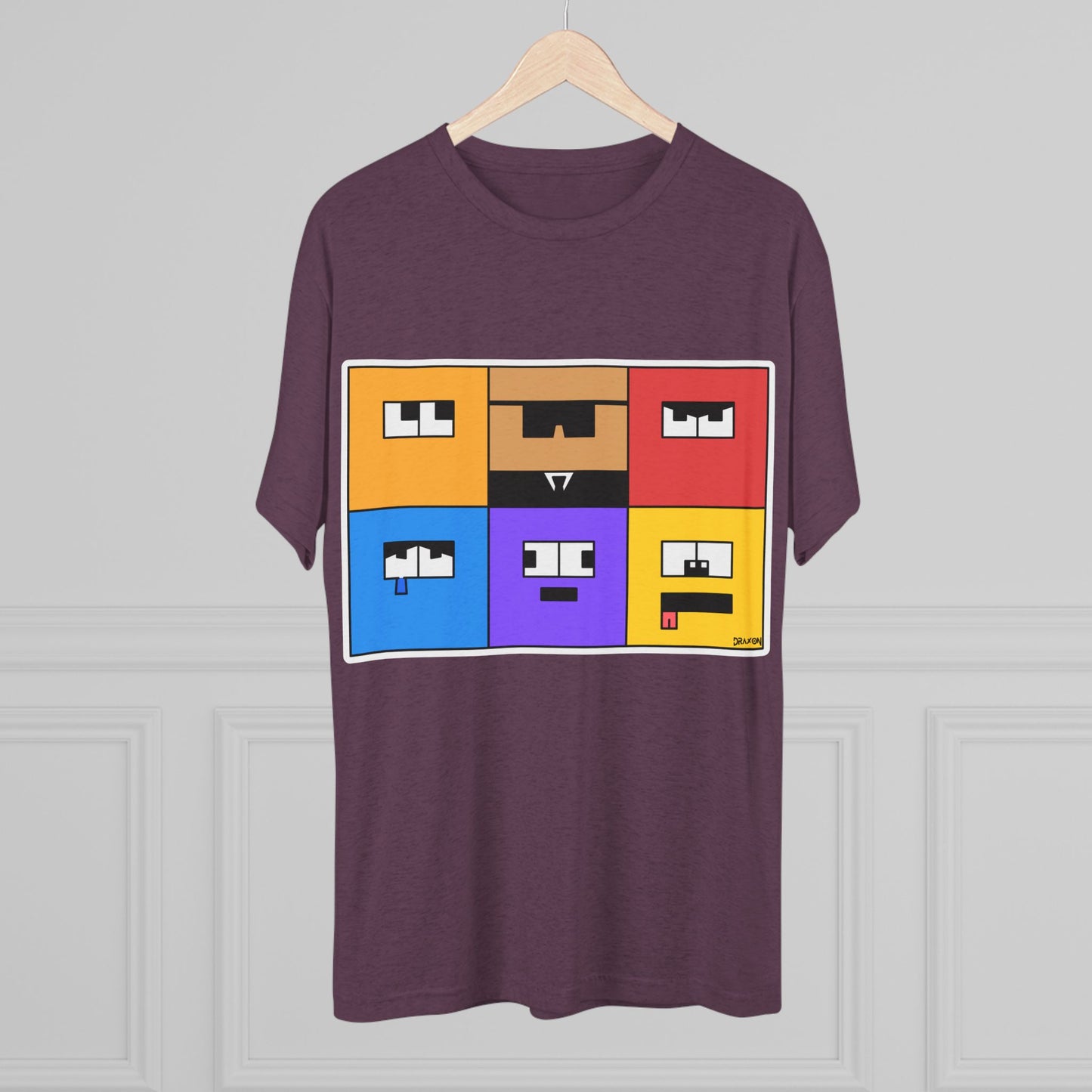 Unisex Tri-Blend Crew Tee (Emotion Blocks)