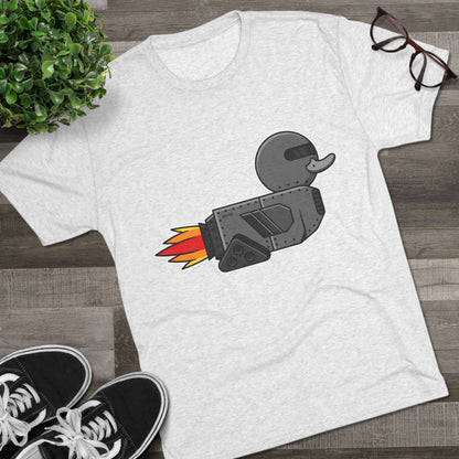 Unisex Tri-Blend Crew Tee (Robot Duck)