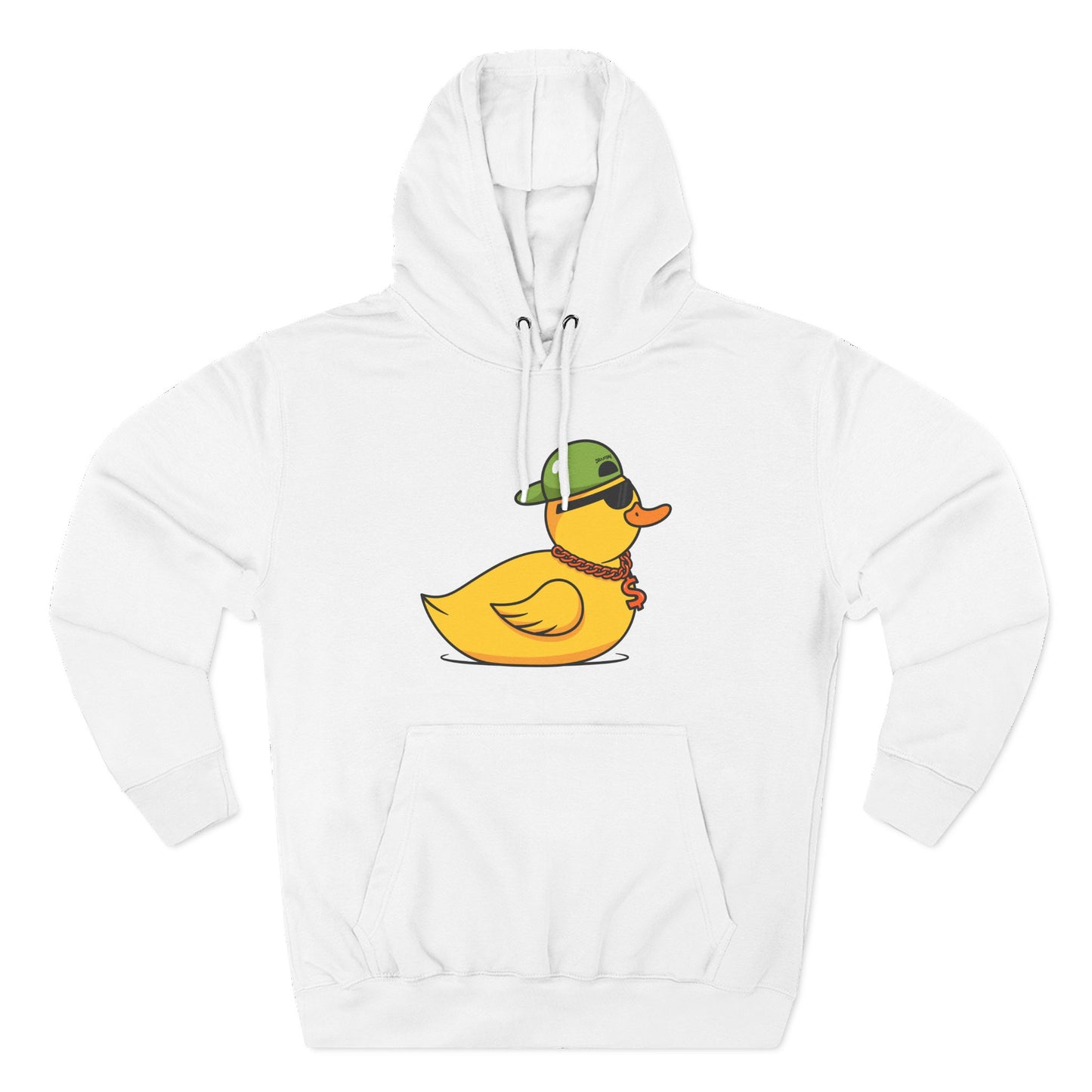 Three-Panel Fleece Hoodie (Gangster Duck)