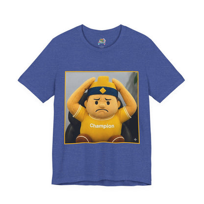Champion Tee - Casual Unisex Jersey Short Sleeve Shirt with Playful Design (CLASH)