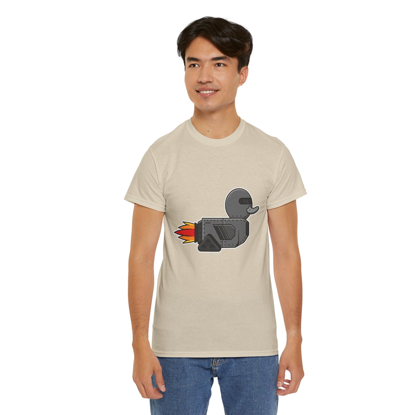 Unisex Heavy Cotton Tee (Robot Duck)