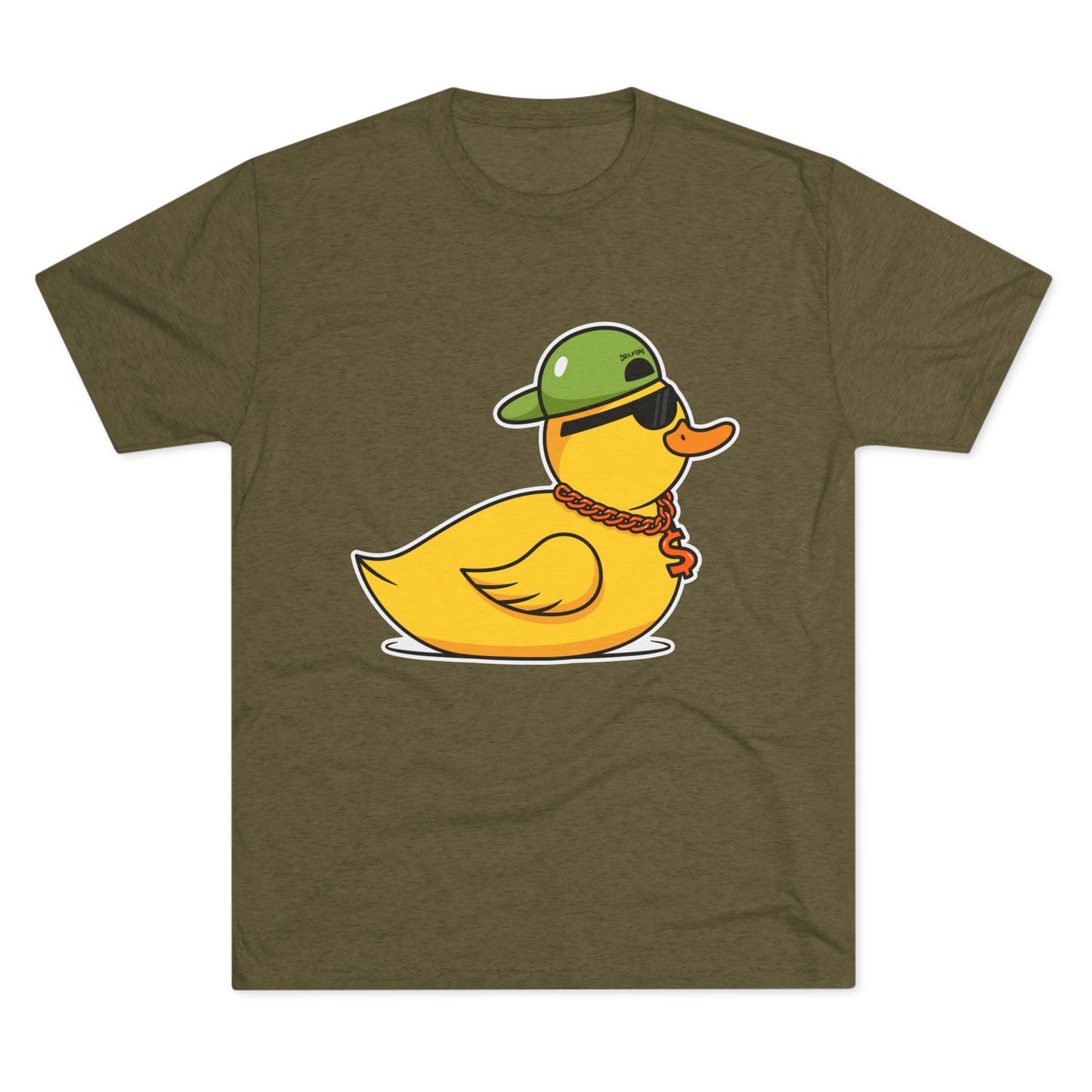 Unisex Tri-Blend Crew Tee (Ninja Duck)