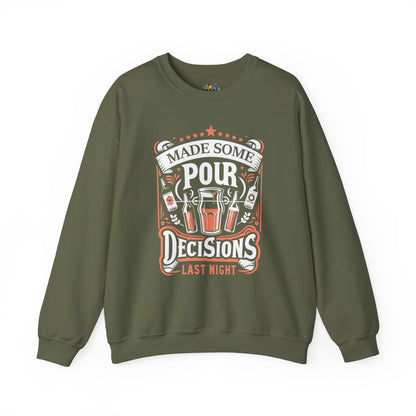 Unisex Heavy Blend™ Crewneck Sweatshirt (Pour Decisions)