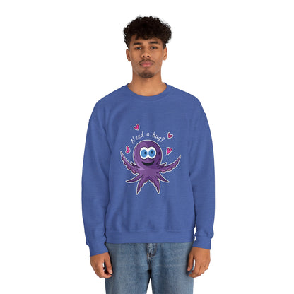 Unisex Heavy Blend™ Crewneck Sweatshirt (Octopus Hug)