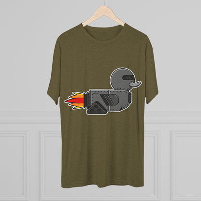 Unisex Tri-Blend Crew Tee (Robot Duck)