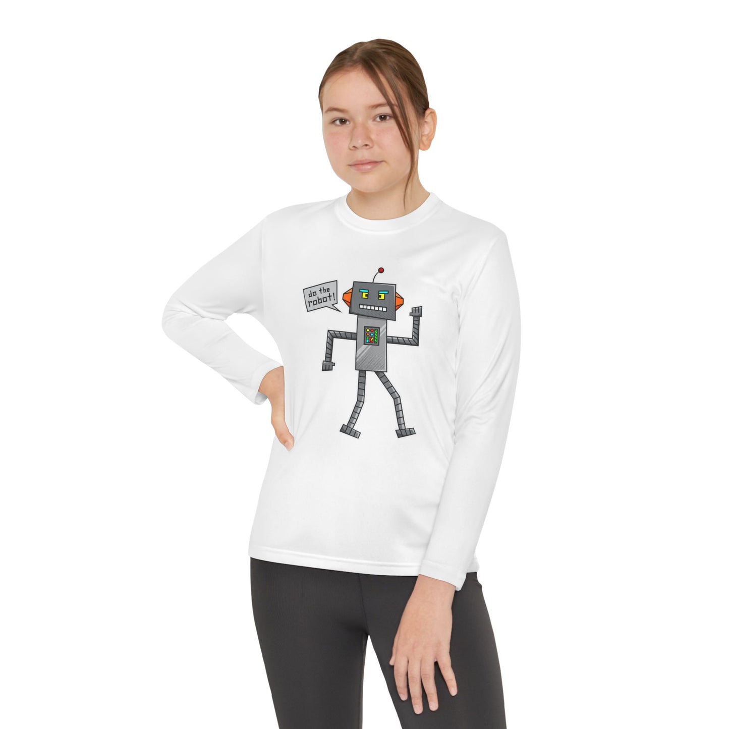 Youth Long Sleeve Competitor Tee (Do the Robot)