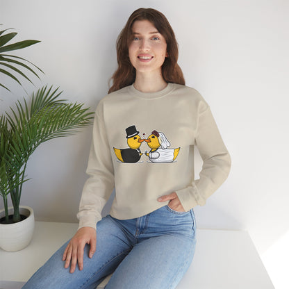Unisex Heavy Blend™ Crewneck Sweatshirt (Wedding Ducks)