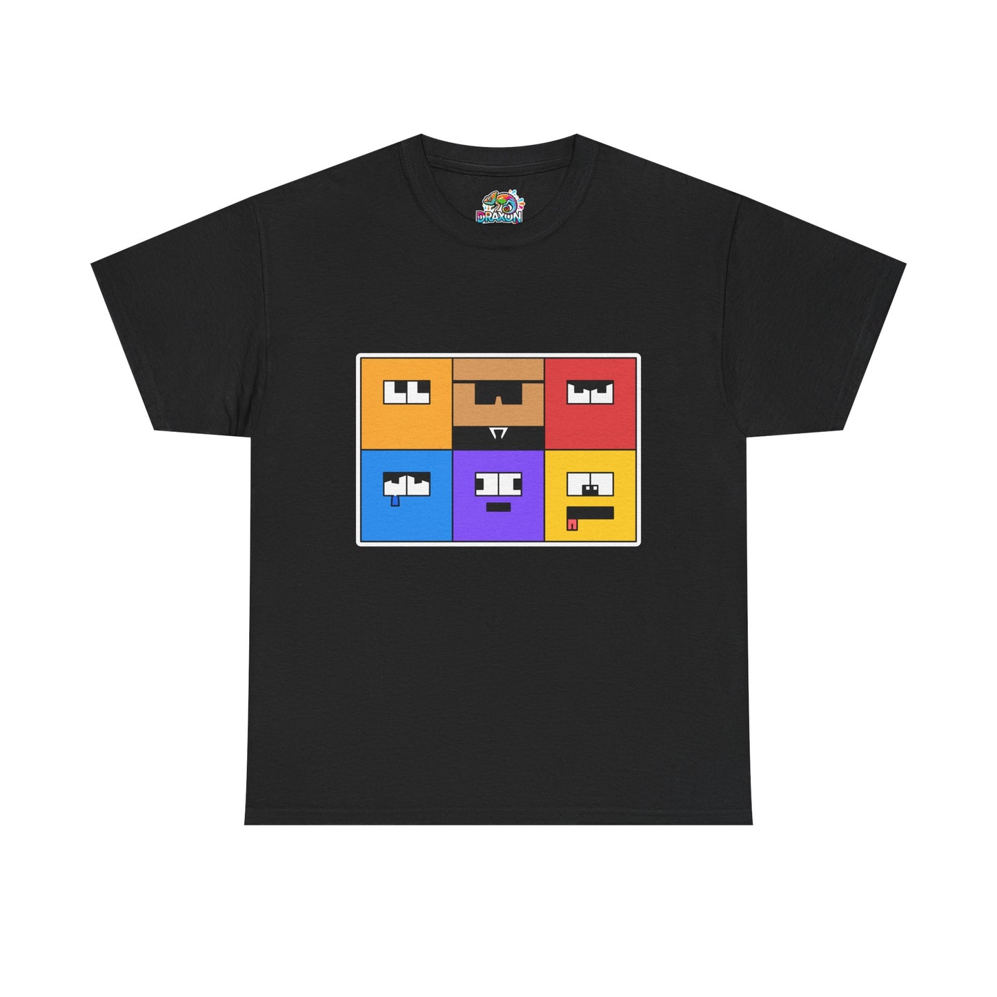 Unisex Heavy Cotton Tee (Emotion Blocks)