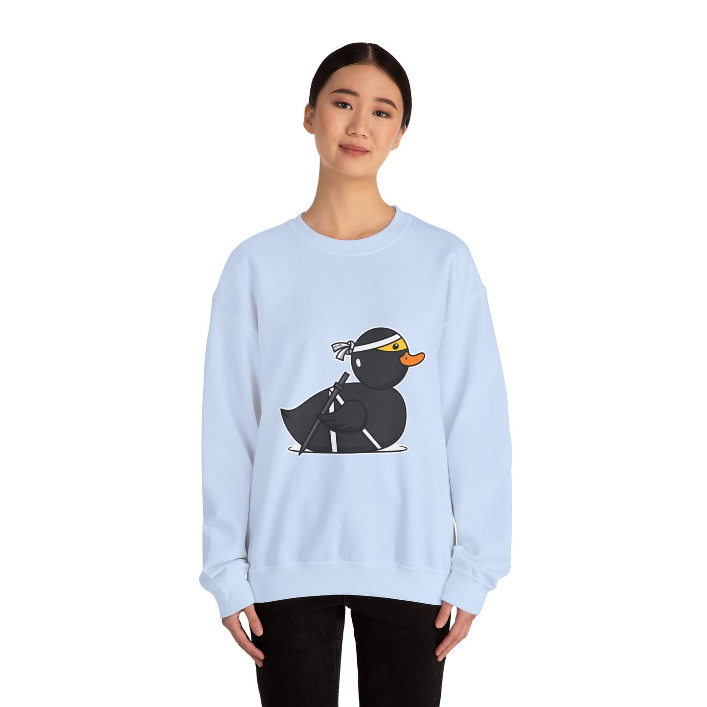 Unisex Heavy Blend™ Crewneck Sweatshirt (Ninja Duck)