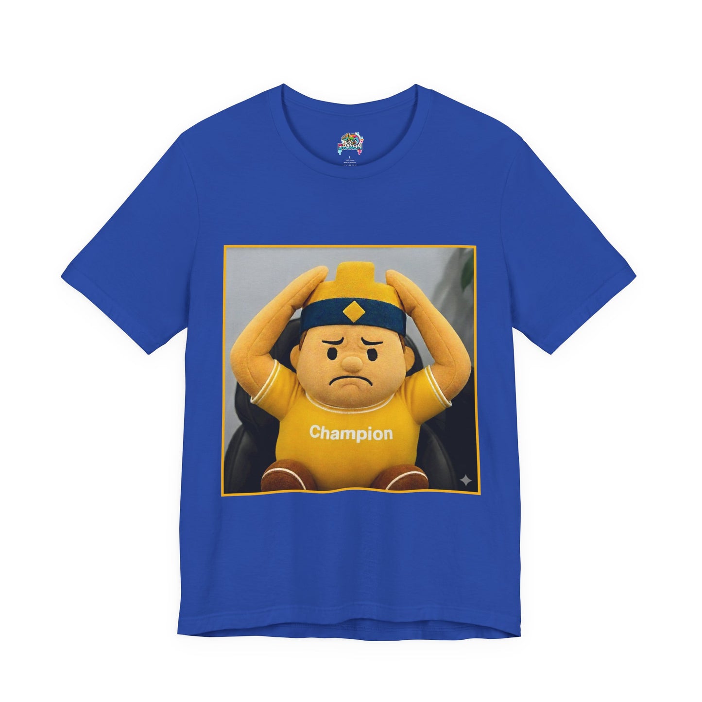 Champion Tee - Casual Unisex Jersey Short Sleeve Shirt with Playful Design (CLASH)