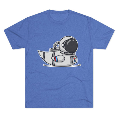Unisex Tri-Blend Crew Tee (Astronaut Duck)