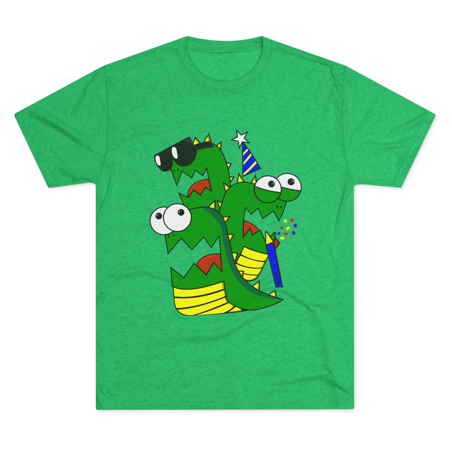 Unisex Tri-Blend Crew Tee (Larry the Snake thing)