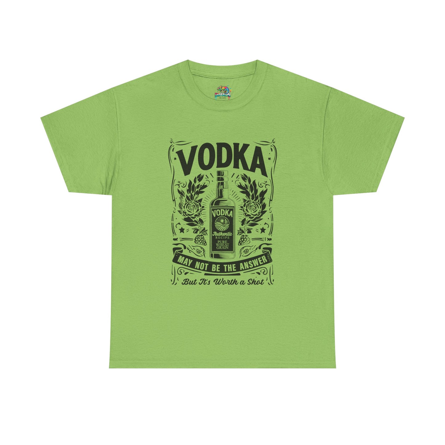 Unisex Heavy Cotton Tee (Vodka - Worth a Shot)