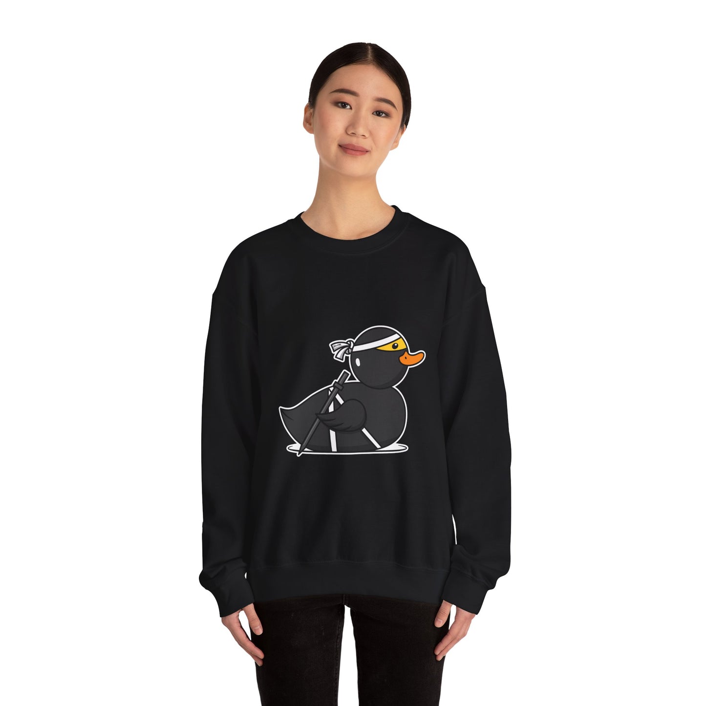 Unisex Heavy Blend™ Crewneck Sweatshirt (Ninja Duck)