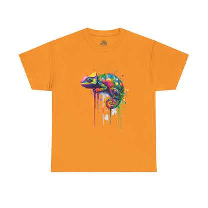 Unisex Heavy Cotton Tee (Realistic Chameleon)