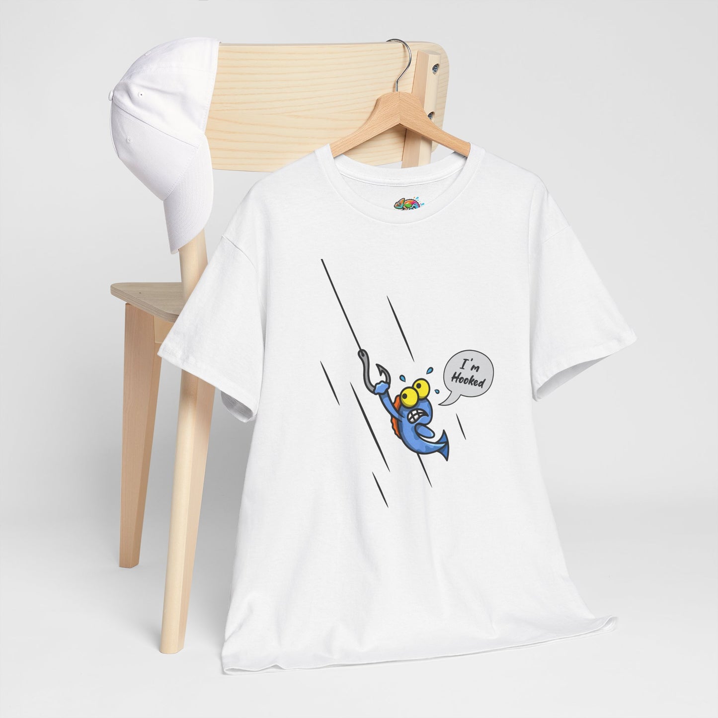 Unisex Heavy Cotton Tee (Fishing Hooked)