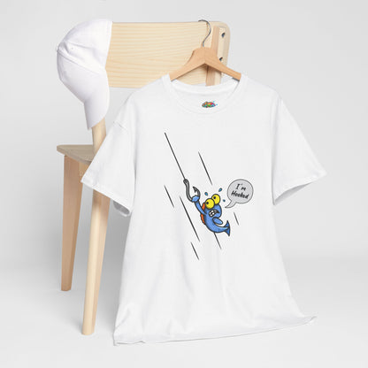 Unisex Heavy Cotton Tee (Fishing Hooked)