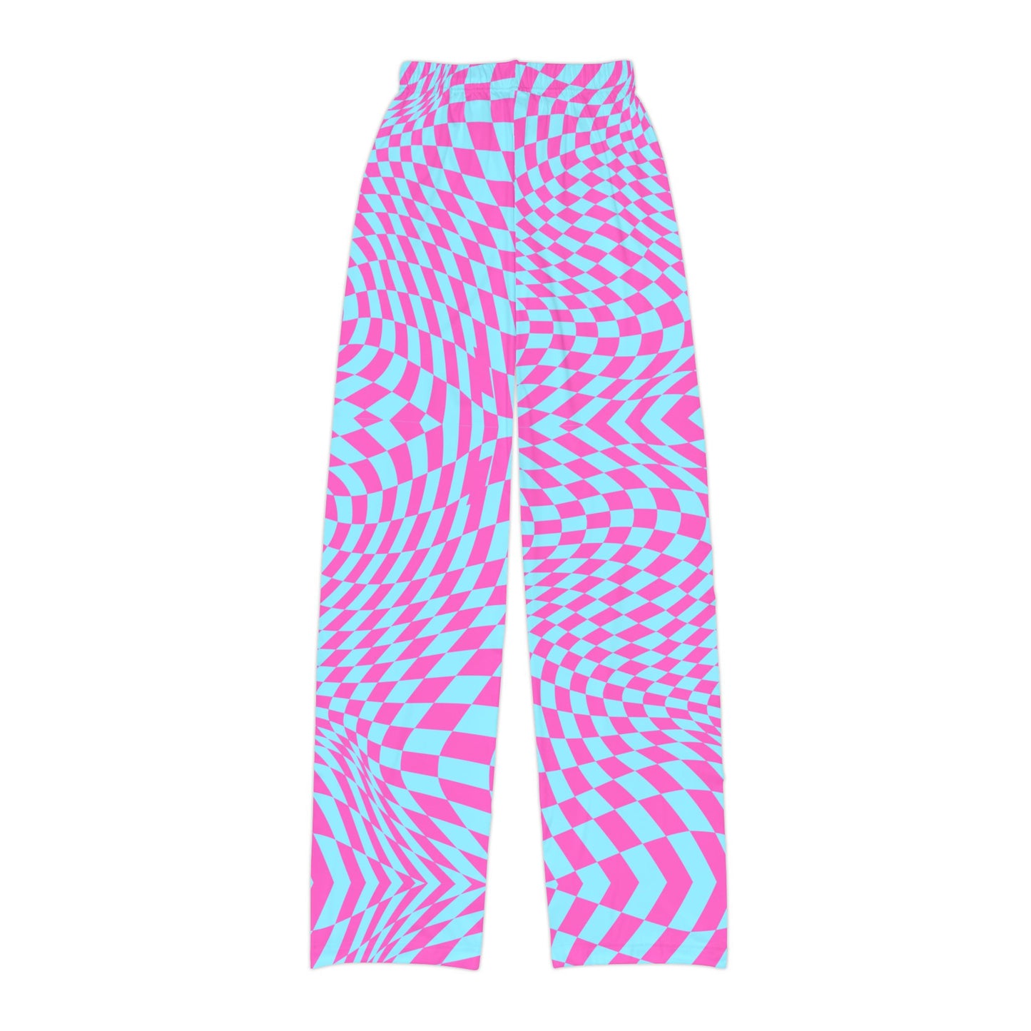 Kids Lounge Pants (Aqua-Pink Pixels)