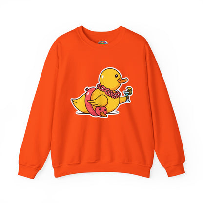 Unisex Heavy Blend™ Crewneck Sweatshirt (Tropical Duck)