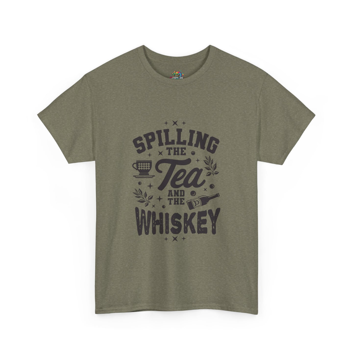 Unisex Heavy Cotton Tee (Spill Tea & Whiskey)