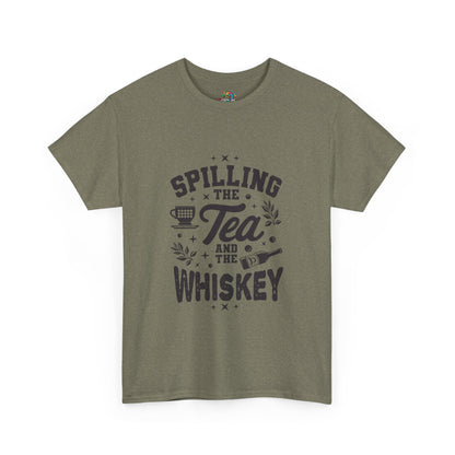 Unisex Heavy Cotton Tee (Spill Tea & Whiskey)