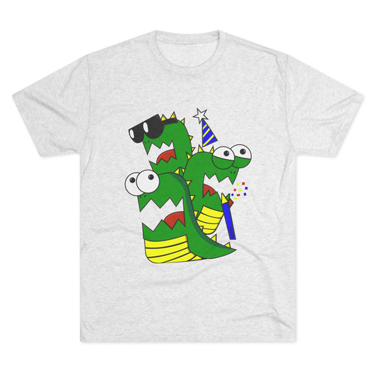 Unisex Tri-Blend Crew Tee (Larry the Snake thing)