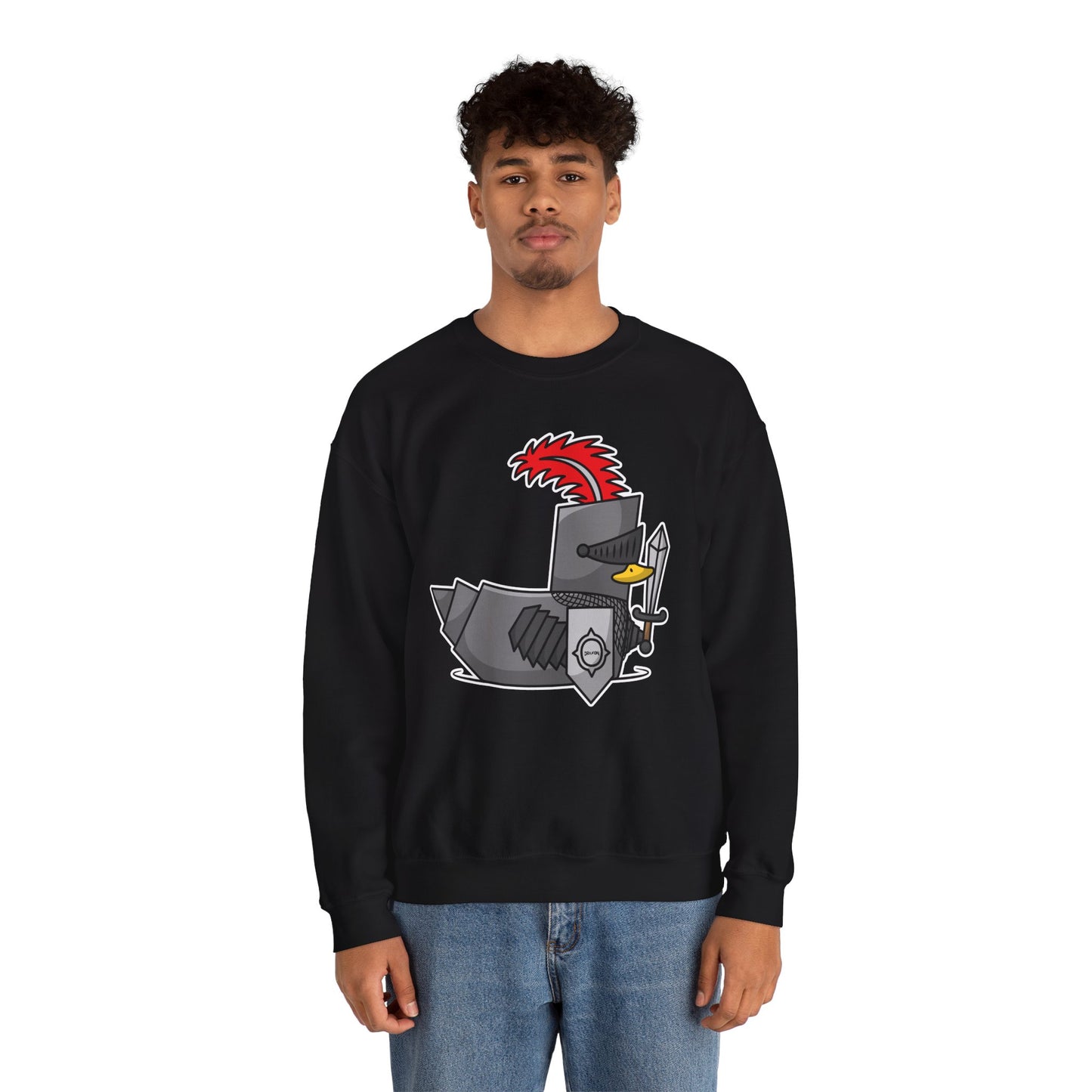 Unisex Heavy Blend™ Crewneck Sweatshirt (Knight Duck)