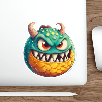 Die-Cut Stickers | Vibrant Art for Personalization (Green Monster 1)