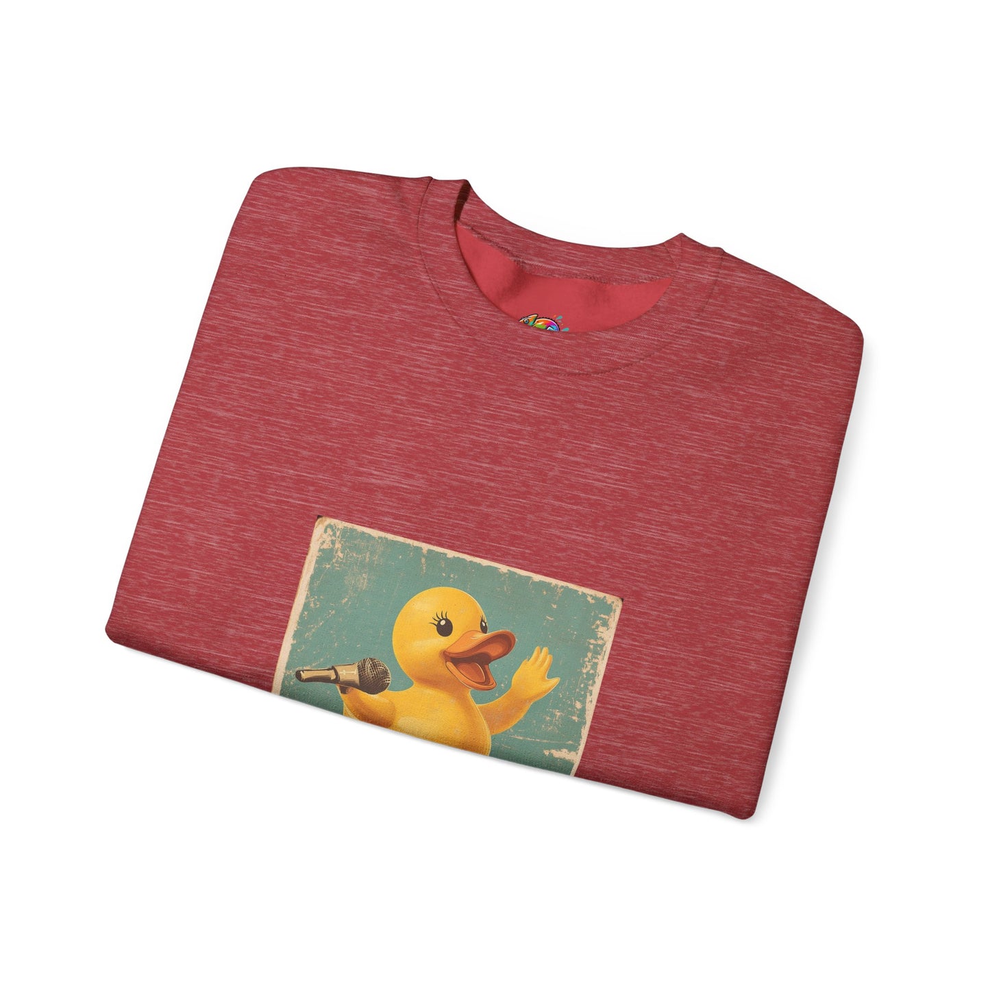 Unisex Heavy Blend™ Crewneck Sweatshirt (Karaoke Duck)