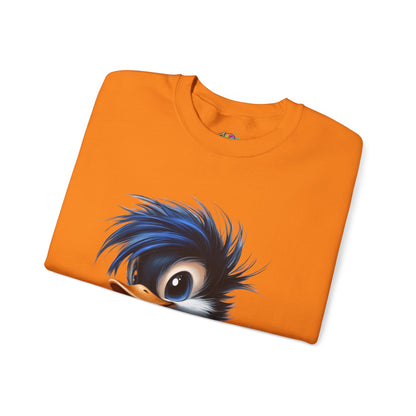 Unisex Heavy Blend™ Crewneck Sweatshirt (Blue Hair Duck)