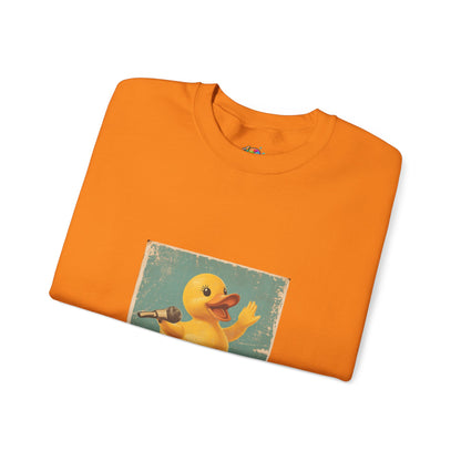 Unisex Heavy Blend™ Crewneck Sweatshirt (Karaoke Duck)