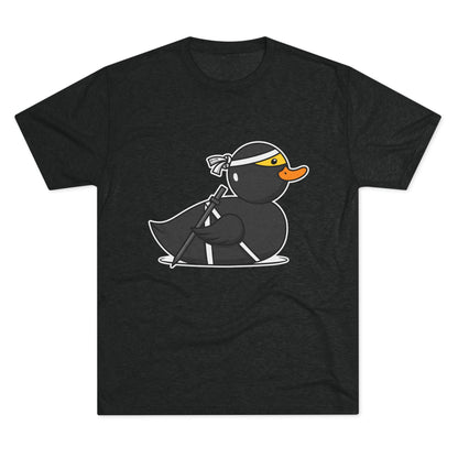 Unisex Tri-Blend Crew Tee (Ninja Duck)