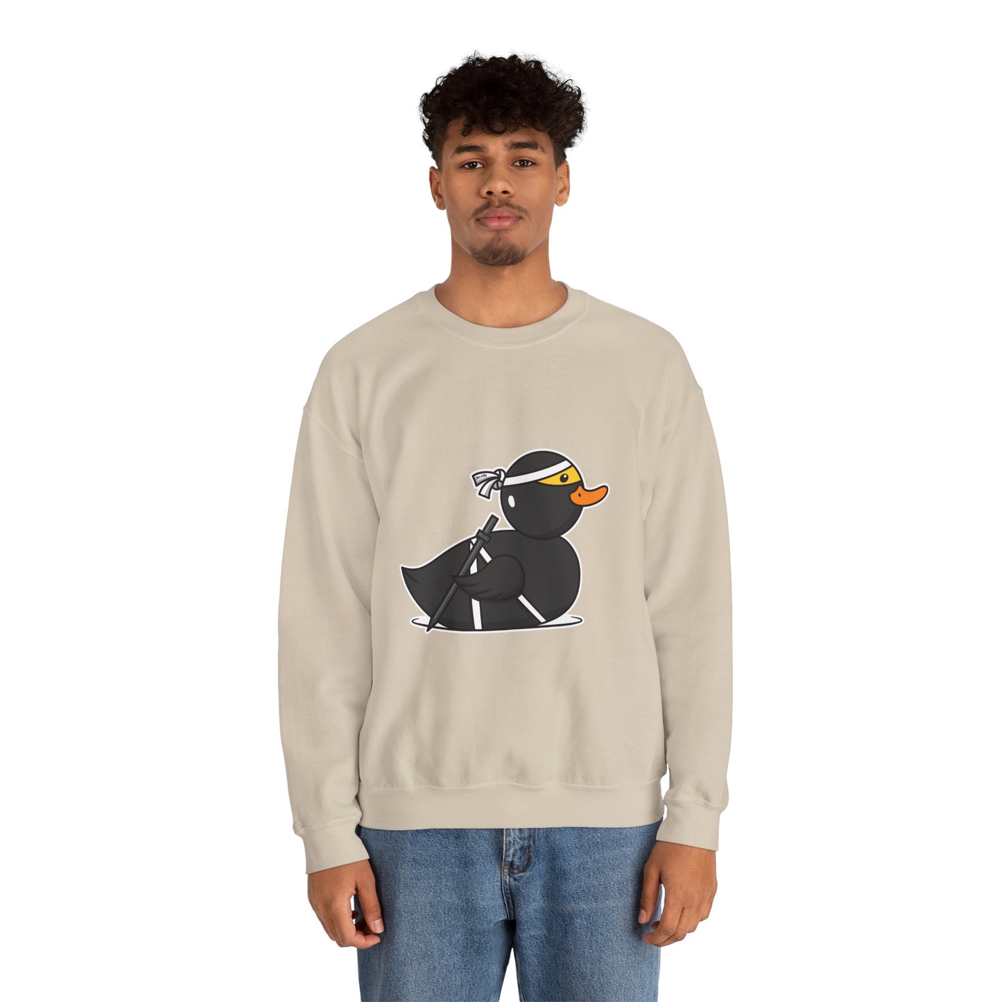 Unisex Heavy Blend™ Crewneck Sweatshirt (Ninja Duck)