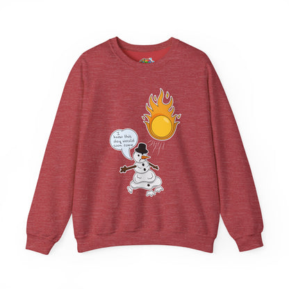 Unisex Heavy Blend™ Crewneck Sweatshirt (Melting Snowman)