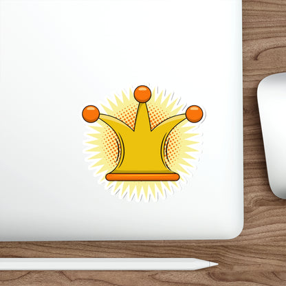 Die-Cut Stickers | Vibrant Art for Personalization (Crown)