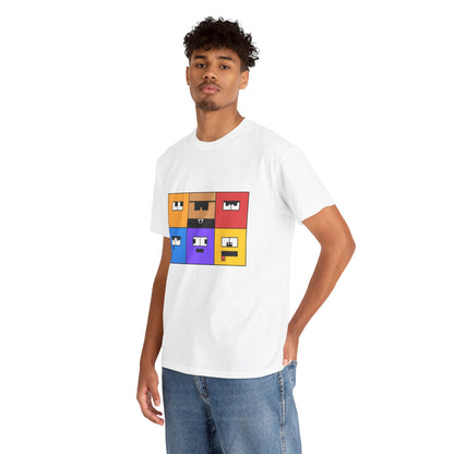 Unisex Heavy Cotton Tee (Emotion Blocks)
