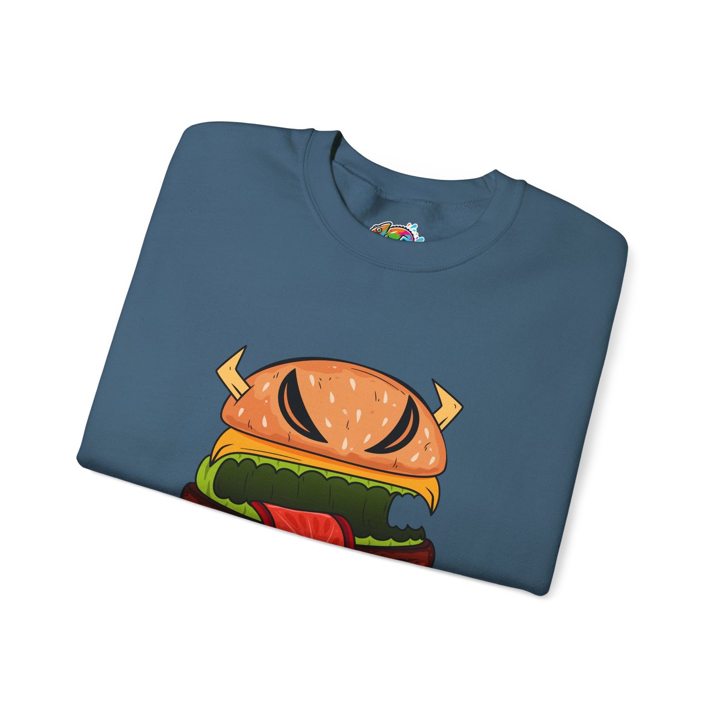 Unisex Heavy Blend™ Crewneck Sweatshirt (Cheeseburger Monster)