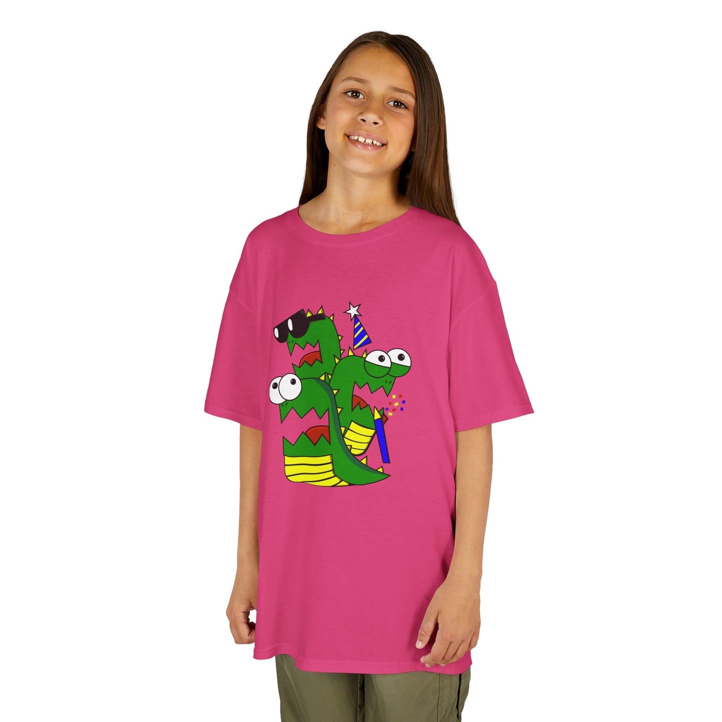 Kids Heavy Cotton T-Shirt (Larry the Snake thing)