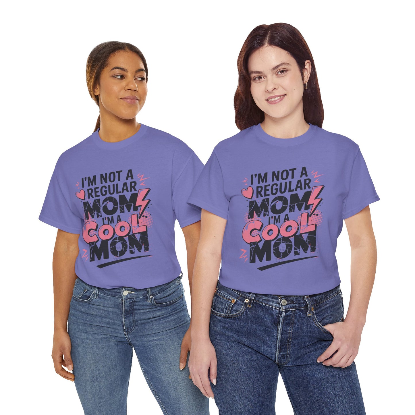 Unisex Heavy Cotton Tee (I'm Not a Regular Mom, I'm a Cool Mom)