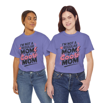 Unisex Heavy Cotton Tee (I'm Not a Regular Mom, I'm a Cool Mom)