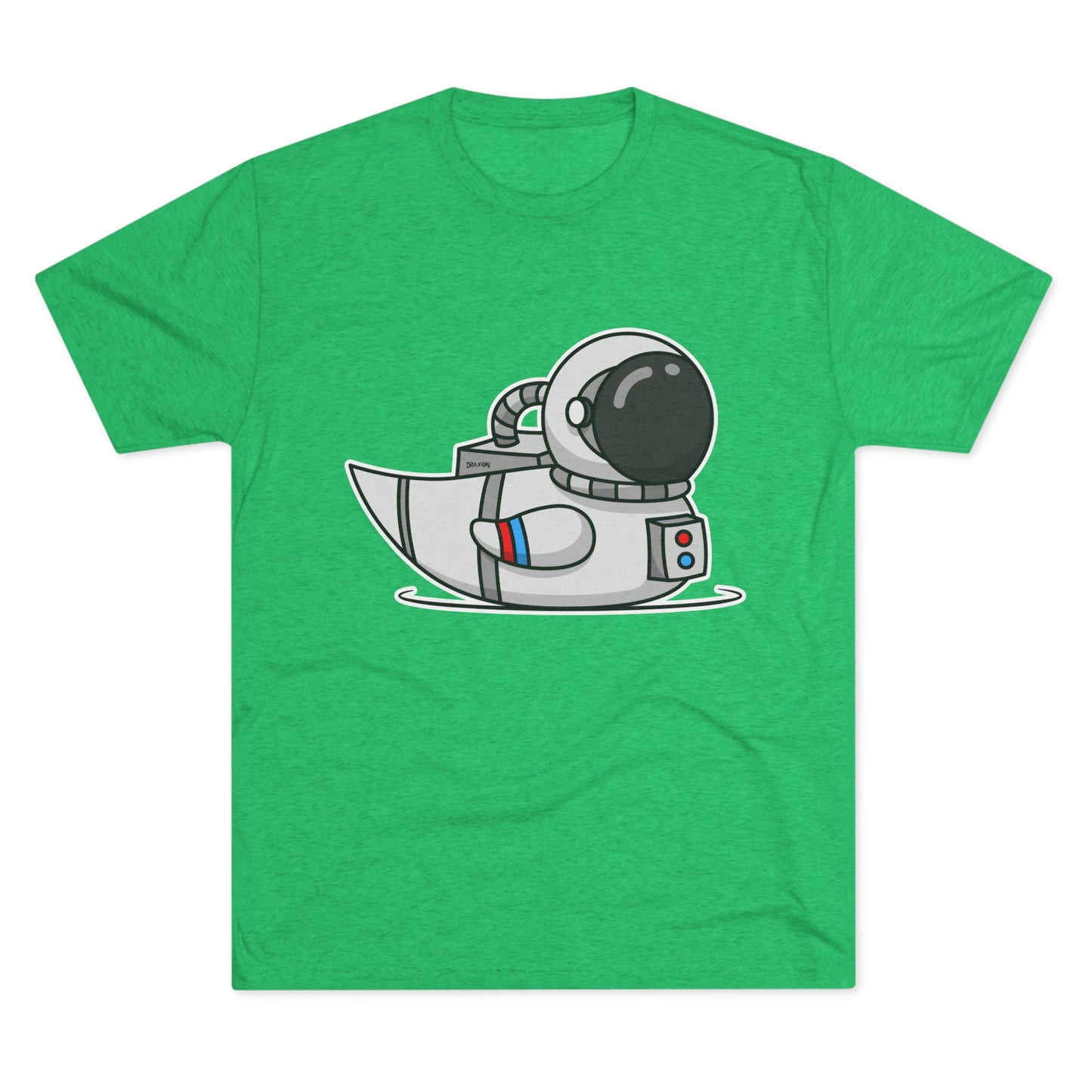 Unisex Tri-Blend Crew Tee (Astronaut Duck)