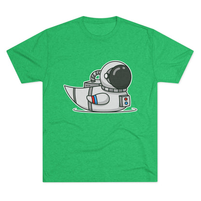 Unisex Tri-Blend Crew Tee (Astronaut Duck)