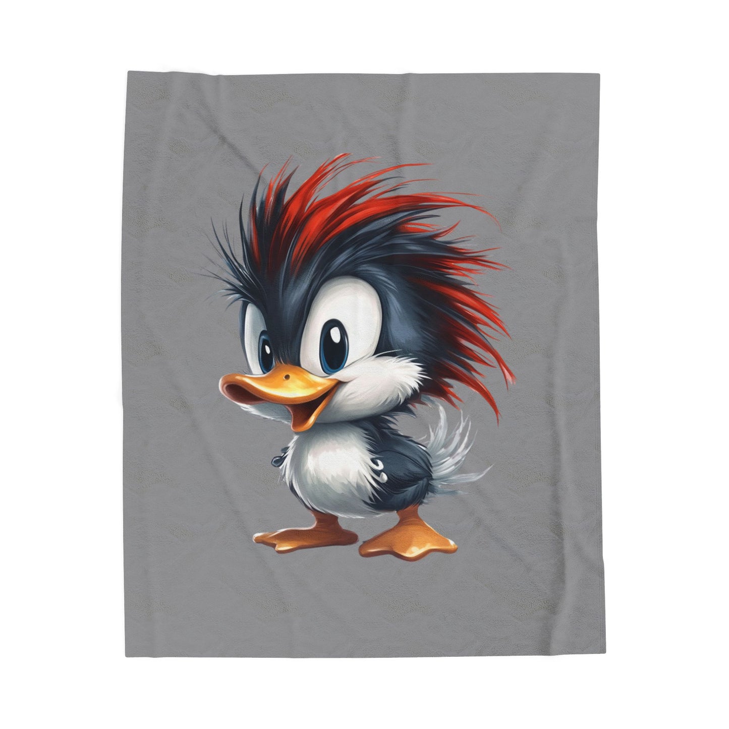 Velveteen Plush Blanket (Red Hair Duck)